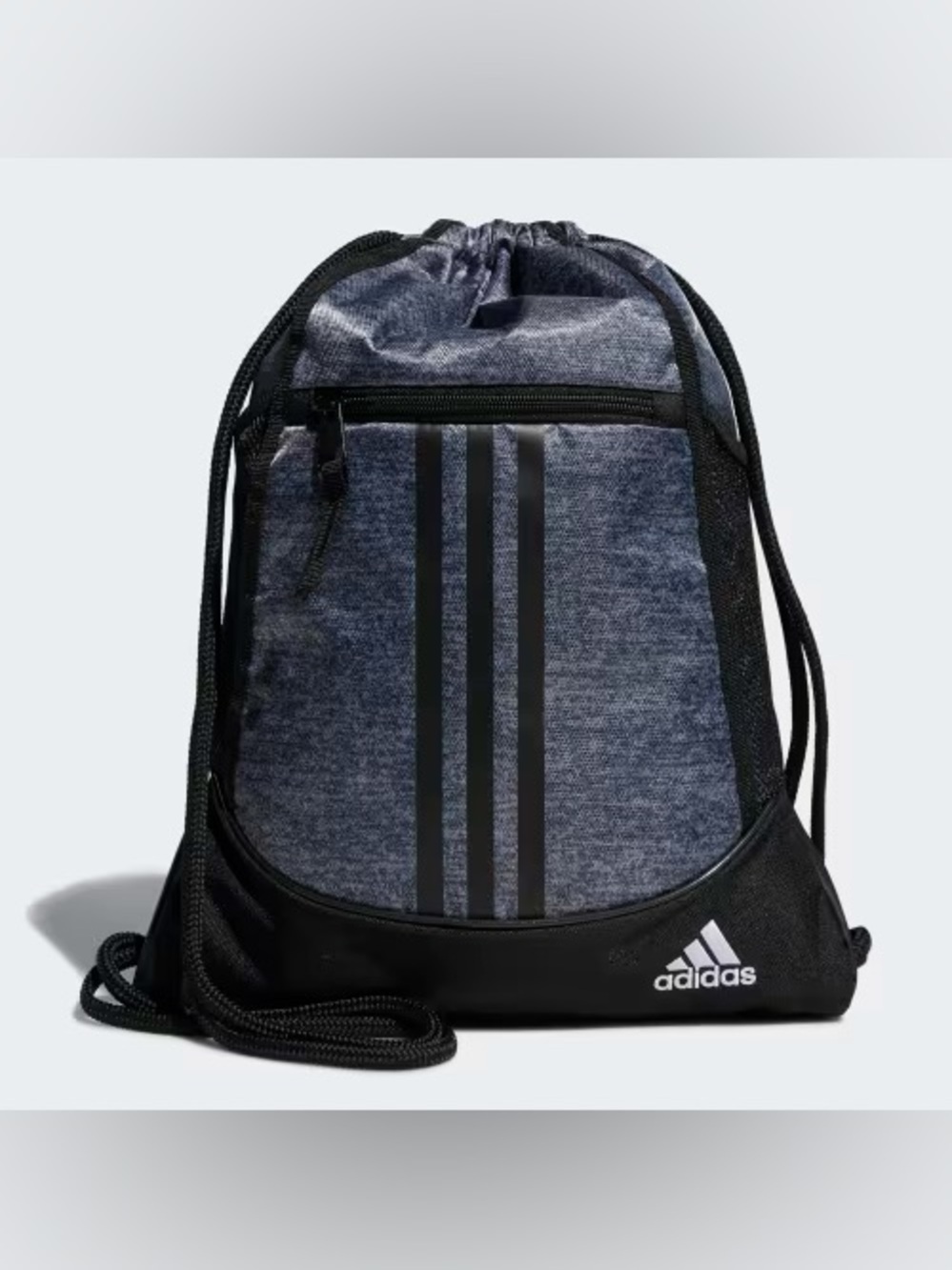 adidas Black & Gray Drawstring Training Sackpack